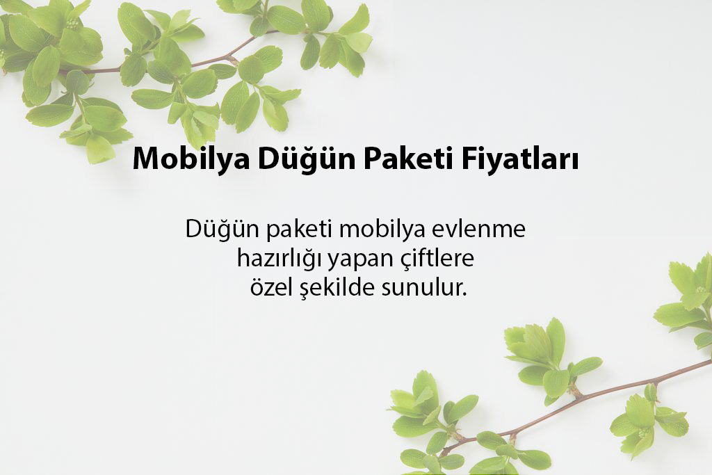 Mobilya Düğün Paketi Fiyatları